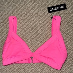 ONEONE Swimwear Bikini Top- Neon Pink- BWNT